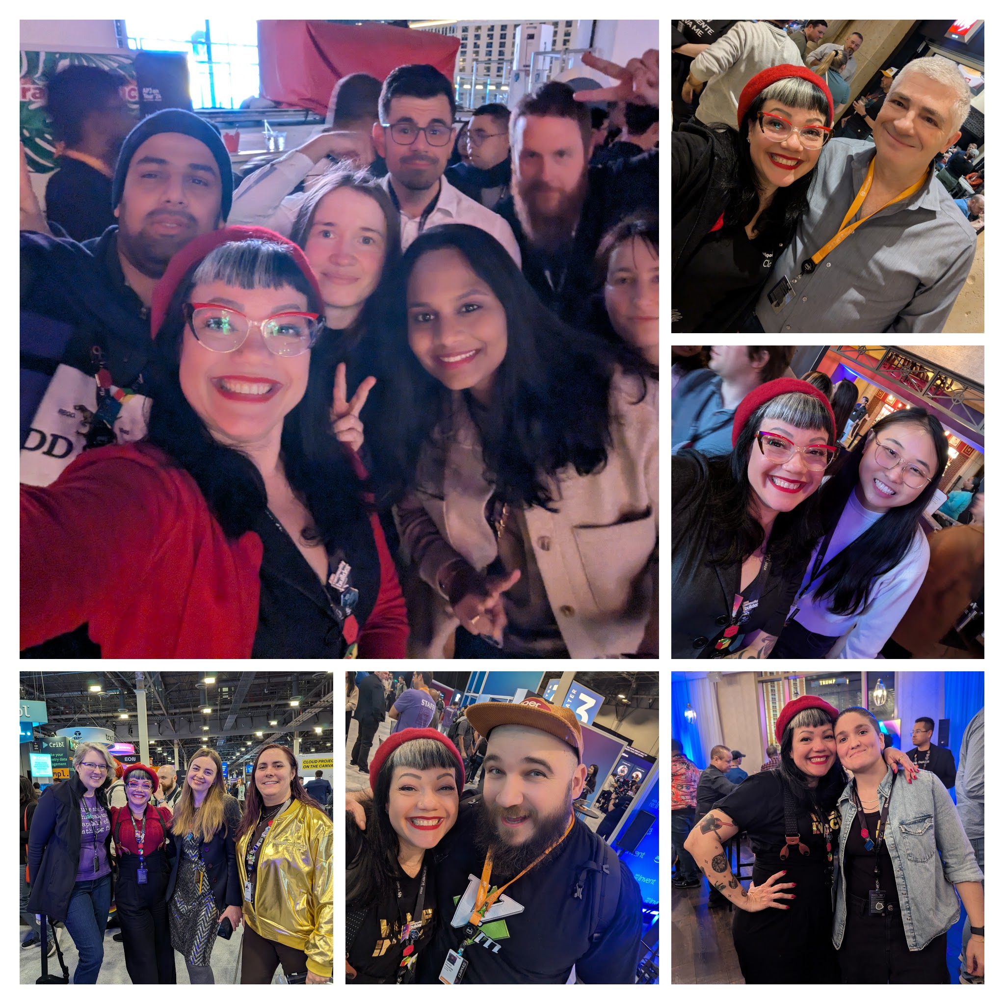 ABW Grant Collage - mentors, collaborators and long life friends met at re:Invent